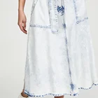 Jeans Skirts Skirt Midi Women Factory Custom Acid Wash Vintage Sashes Design Jeans Midi Skirts Woman Denim