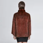 Coat Hot Selling Fine Workmanship Noble Beautiful Ladies Parka Coat With Fur Mink Hood