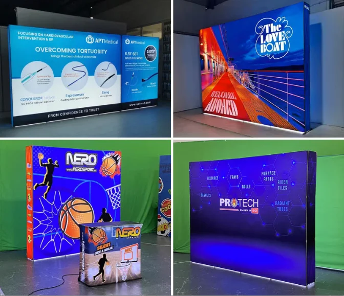 LED Aluminum Illuminated Freestanding Exhibition Display & Luxury Stand for Fair H47e0138d44604d718bc812f18f3bc9ba8