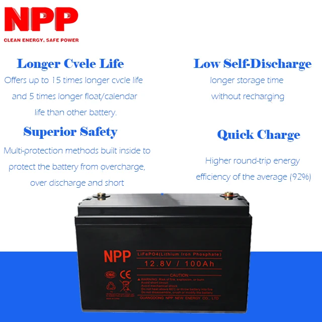 بطارية ليثيوم 24v 120ah LiFePO4 لأنظمة الطاقة الكهربائية 5