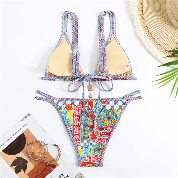 Custom Low Waist Swimsuit Womens Bikini Set Bathing Suits Women S