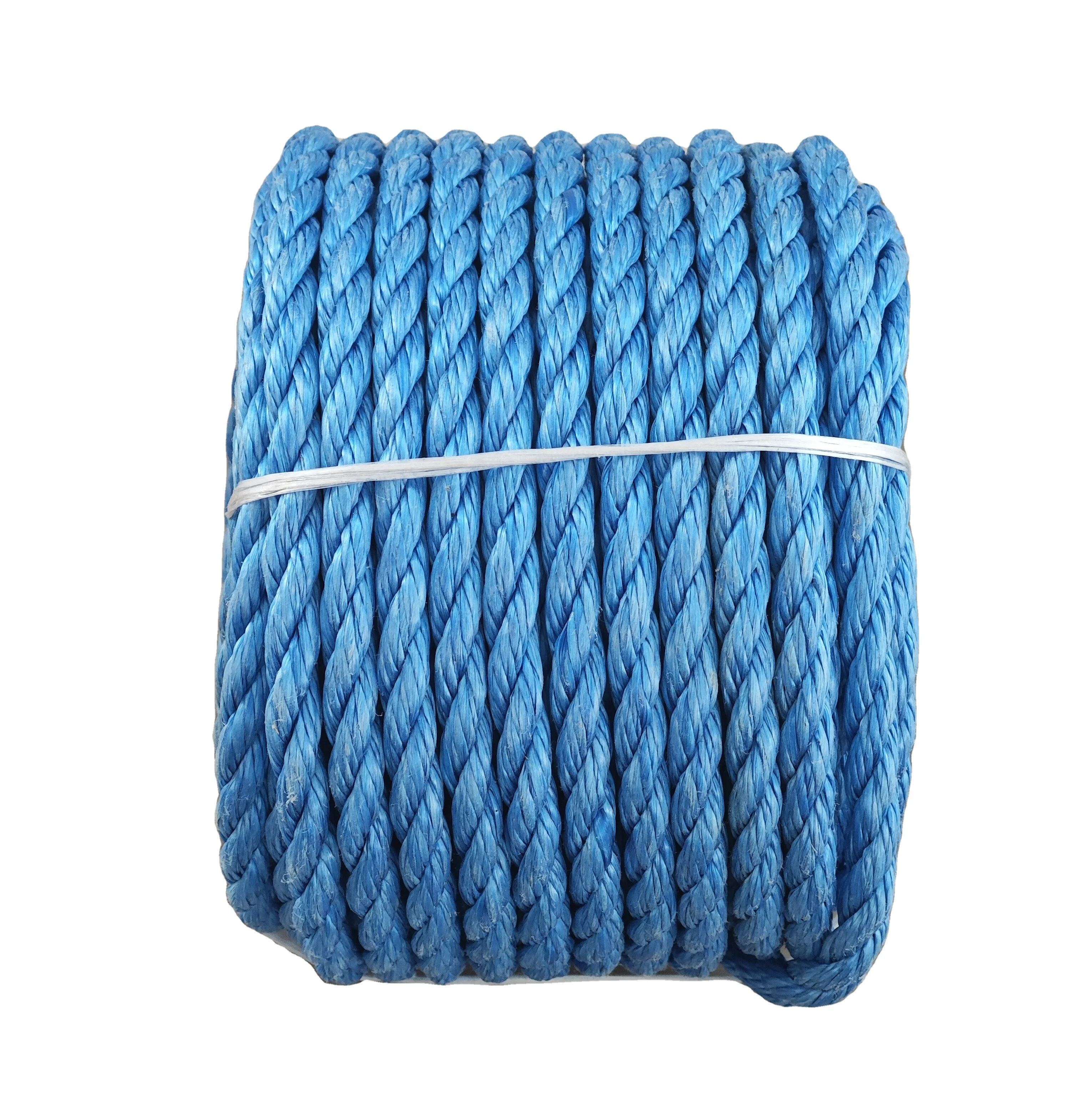 Twisted 3 Strands Polypropylene pp Danline Rope 10mm Packaging Rope for Fishing 2
