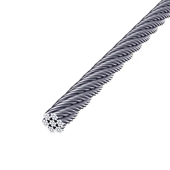 1-6mm diameter wire rope galvanized steel wire rope construction