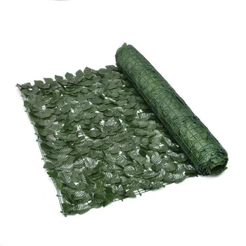 High Quality Faux Hedge Privacy Leaves Fence Screen Artificial Fence Grass Roll Indoor Outdoor Decor Artificial Ivy For Fencing