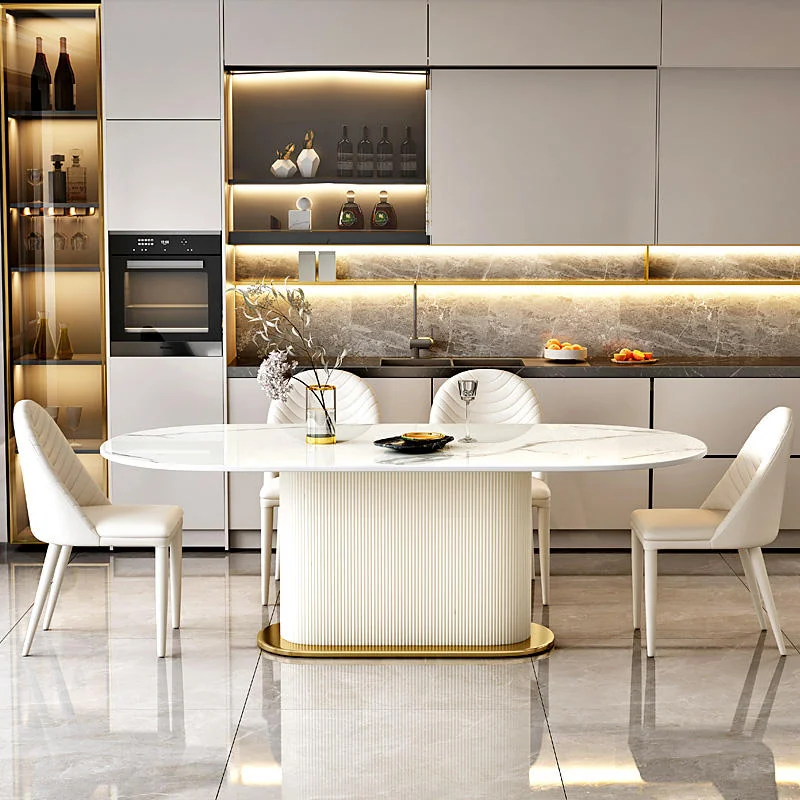 8 seater dining table chair set for home restaurant kitchen living room-9