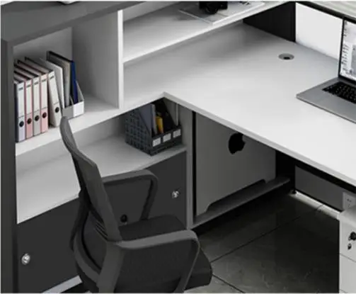 Modern Office Cubicles Workstation Desk Office Furniture Person Staff