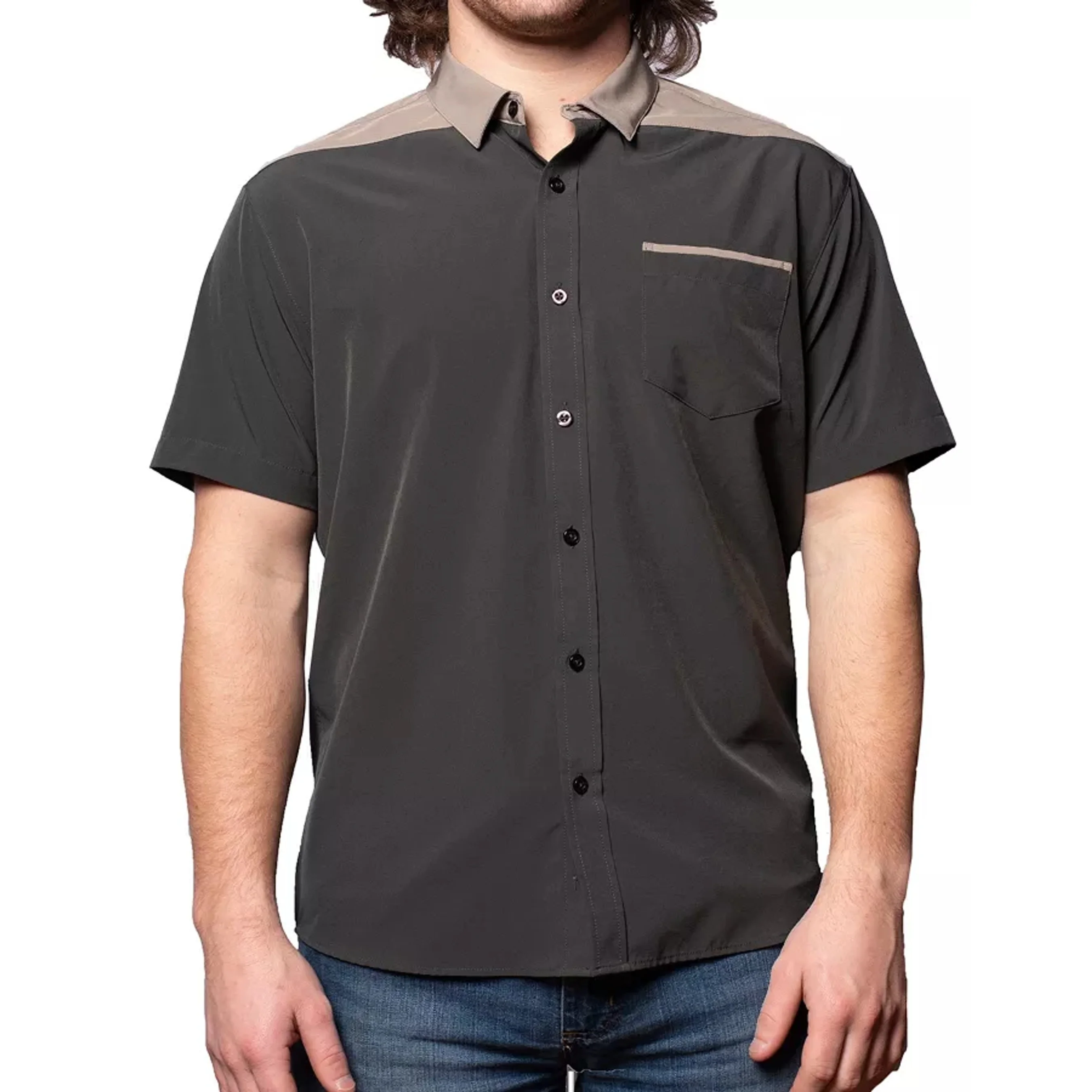 TD Men's Casual Button-Up Shirt Short Sleeve 'Point' Design 100% Cotton Single Breasted Closure Sizes up to 6XL for Summer H47eee83c2c3f4db1aaf3e608b1da991ek