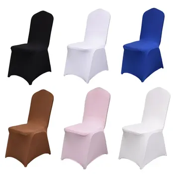 High quality white spandex folding chair cover elastic folding chair cover banquet wedding spot outdoor party chair cover