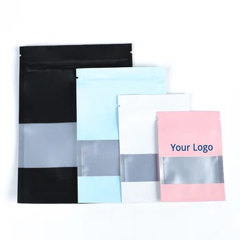 Recyclable Clear Aligner Mylar Bags Transparent Window Medical Treatment Orthodontic Aligner Brace Flat Ziplock Pouches