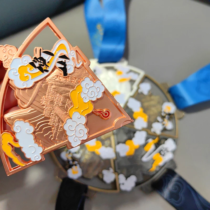 Customizable 3D Soft Enamel Puzzle Metal Medal Manufacture's Commemorative Combine Medallion Trophies Medals & Plaques manufacture