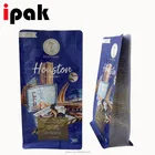 Square Foil Bag High Quality Custom Aluminum Foil Stand Up Coffee Square Bag Box Bottom Bag