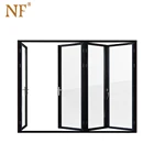 Uv Door Impact Resistant Quinta Use Anti UV Glass Folding Accordion Door