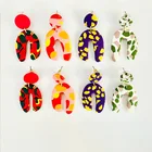 Earrings Factory Wholesale Leopard Print Soft Pottery Earrings Designer Earrings Ladies Earrings