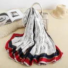 Long Shawl Long Wholesale 2021 New Design Long Satin Scarf Wrap High Quality Soft Retro Print Ladies Silk Shawl