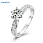 Ring Diamond Engagement Ring Diamond Big Stone Diamond Ring Set Moissanite Wedding Ring Women Jewelry