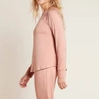 Long Sleeve Pajamas Summer Raglan Design Long Sleeve Bamboo Women Luxury Pajamas