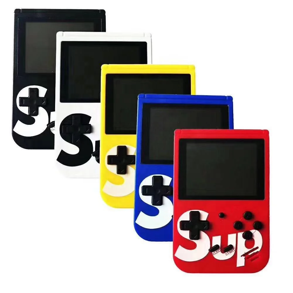 Good Quality 400 Games Handheld Mini SUP 8 Bit Retro game console in box 500 in 1 handheld video game player boy