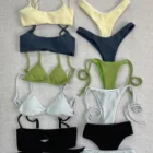 Beachwear Sexy Swimsuit New Material Textured Sexy Swimsuit Brazilian Beachwear Push Up Off Shoulder Beach Women Swimwear Bikini