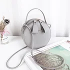 Handbags Casual Makeup Pu Leather Crossbody Round Handbags Mini Shoulder Bag For Women