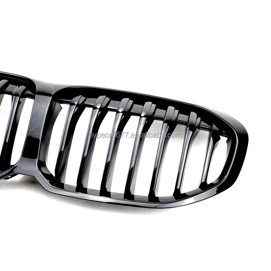 product tiypeor line front bumper center kidney grill for bmw 1 series f40 2020 2023 facelift grille black carbon 3 color sport style-3