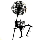Fairy Fairysilver Dancing Fairy Dandelion Garden Metal Decorative Stakes Sculpture Metal Craft Decoration