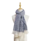 Scarves Designer Scarf Manufactured Directly Fashionable Female Warm Fine Striped Scarf Shawl With Tassels
