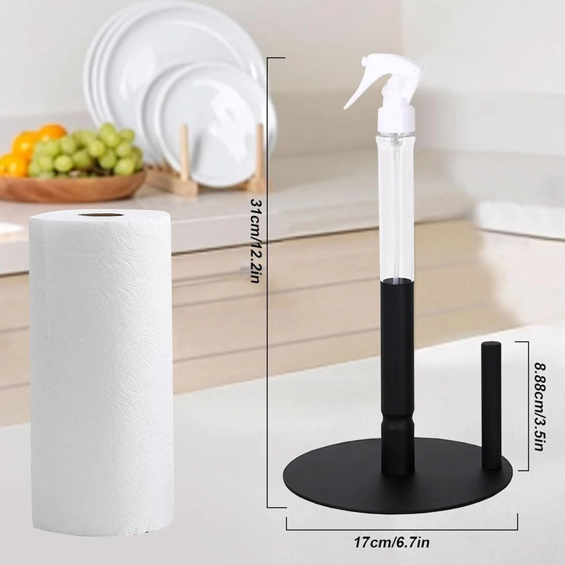 Kingze Kitchen Paper Roll Holder Toilet Tissue Paper Dispenser