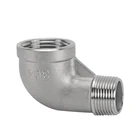 Ss 90 Degree Elbow Pipe Hydraulic Parts Pipe Fittings SS 304 90 Degree Male Female Thread Reducing Elbow