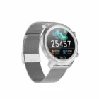 Screen Android < 2" High Performance Round Touch Screen Stainless Steel Mesh Band Android BT Call Smart Watch