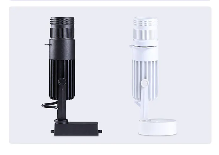 Zoomable Led Track Lights for Theater Stage Rail Lighting 7W 20W Focus LED HD Rotating Advertising Logo Projector Cob Spotlight