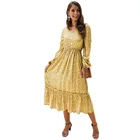 Clothes 2021 New Spring And Summer Woman Clothes Wholesale Fashion Apparel Elegant Party Floral Dress
