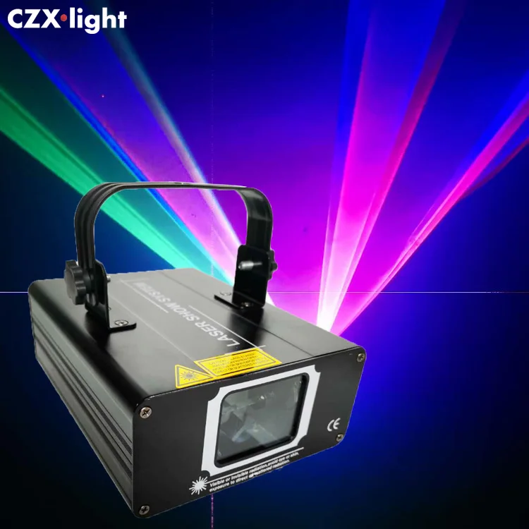 500mW 4 Lens Beam Laser Stage Light RGB DMX DJ Disco KTV DJ Party Laser Licht 