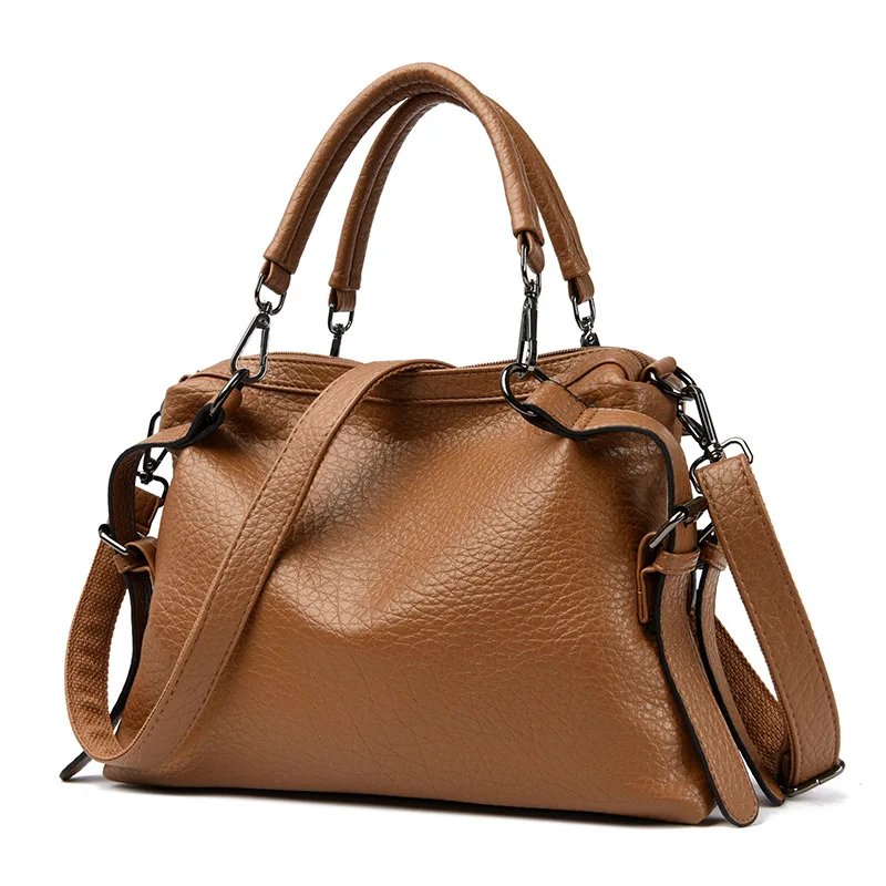 Designers Famous Brands PU Leather Handbag Women Messenger Bags Females Bucket Bag Leather Crossbody Large Shoulder Bag