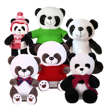 Hot Fashion large size cute panda plush toy soft stuffed cute teddy bear giant panda plush toy custom logo