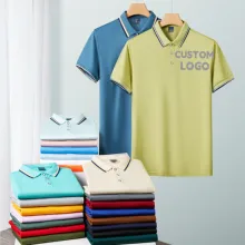 top quality multi-color optional Customized logo blank design polo shirt comfortable and breathable business sports polo shirt