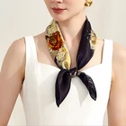 Scarves 12M/M 100% Designer Scarves Ladies Printed Silk Scarf Digital Printed Scarf Silk Custom
