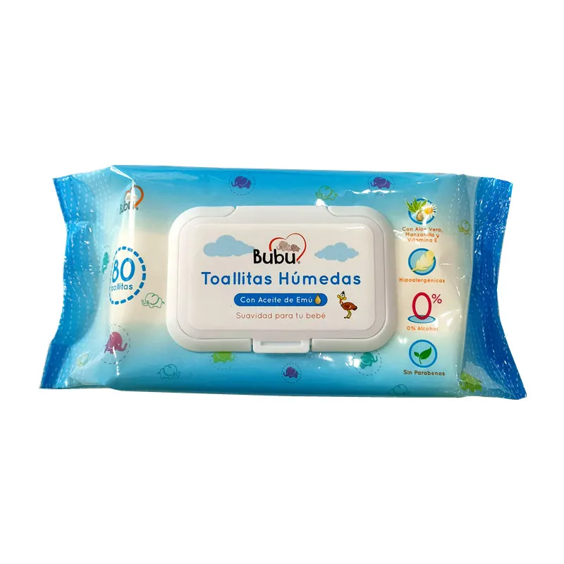 Organic popular Baby Supplies chemical Free mis Packs sensitive bale packaging Turkey material wet silicone Baby Wipes