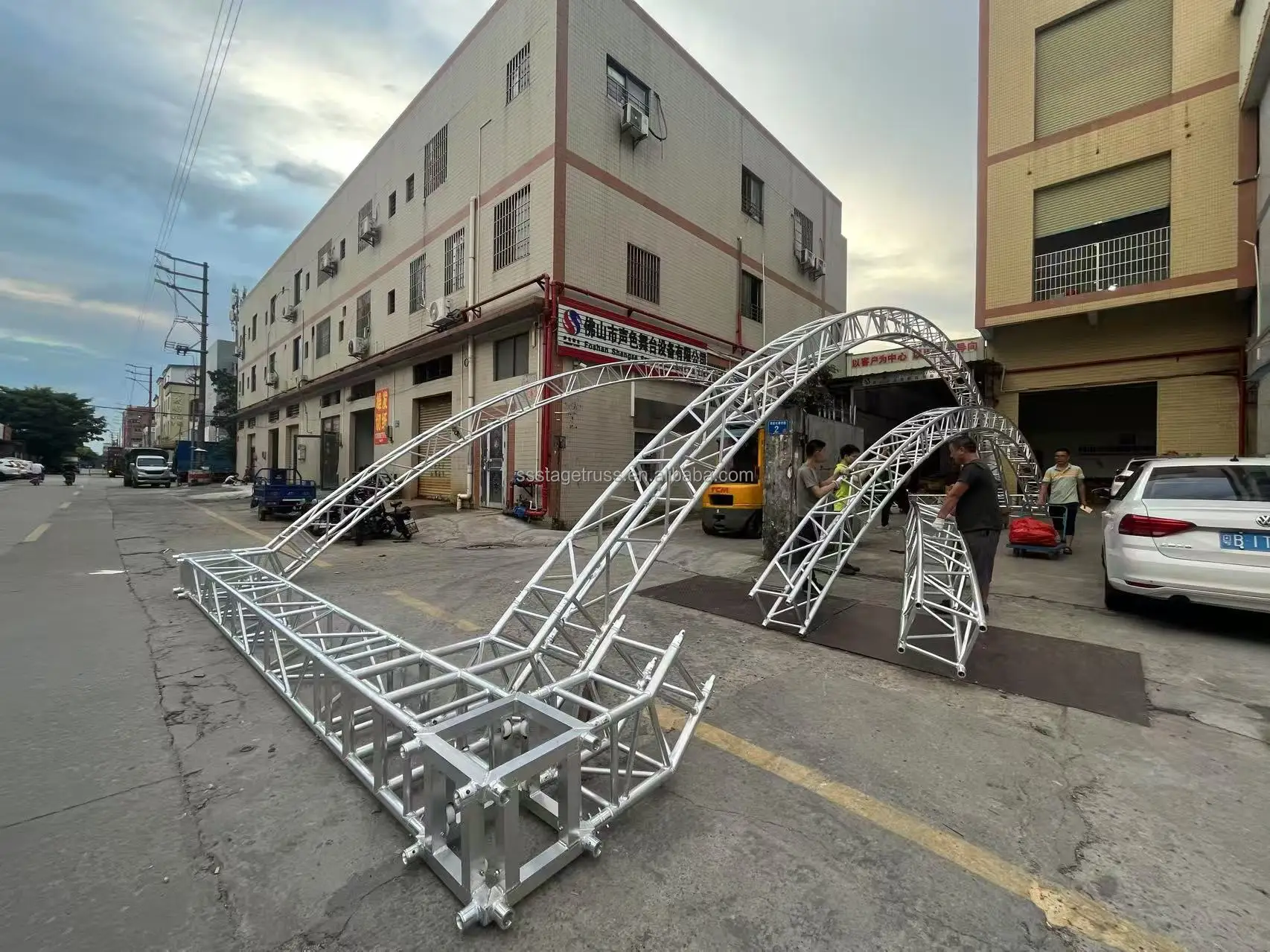 product f34 spigot truss corner 400x400 curved arc frame roof system connection truss down connector truss accessories-6