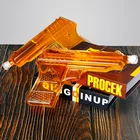 Glass Bottle Gun Glass Novel Design Drinking Glass Liquor Bottle Pistol Gun Glass Wine Decanter
