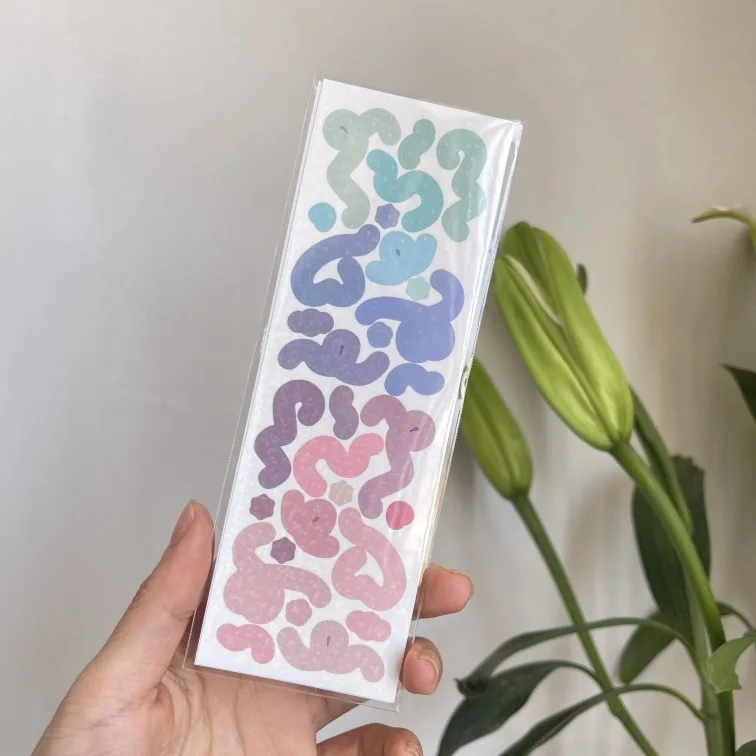 Korean INS Laser Ribbon Stickers DIY Creative Diary Stickers