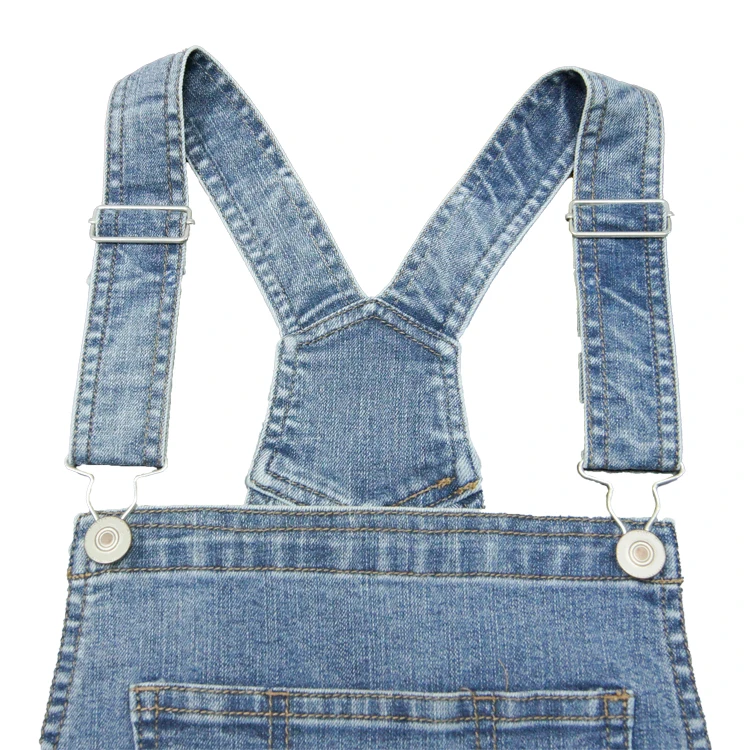 Factory Wholesale Women's Hot Selling High Waist Long Tight Breathable Denim Overalls-Skinny Straight Jeans with Solid Pattern factory