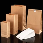 Sizes Paper Customized Size Factory Small Sizes Takeaway Fast Food Kraft Paper Bag With Reasonable Price