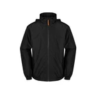 Polyester Jacket Custom Logo Polyester Water Proof Pullover Mens Rain Coat Jacket