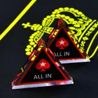 Poker Custom High Quality Triangle Casino Acrylic Poker All In Dealer Button