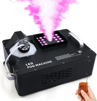 3-in-1 RGB DMX 1500W Electric Metal Smoke Machine for Wedding Parties Clubs-with Wireless Remote Control Fog Machine