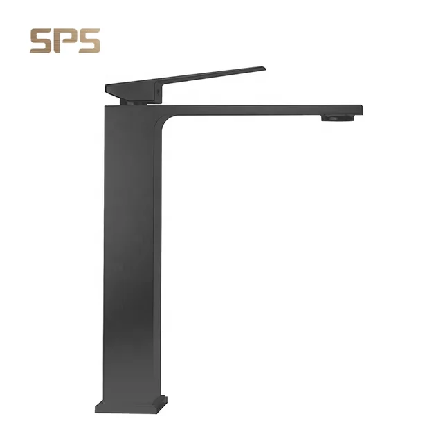 A9037 SPS Basin Faucet Brass Body Bathroom Mixer Tap Single Handle Washroom Sink Faucet High Water Taps