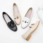 New design ladies fashion ballerina women flat loafer shoes