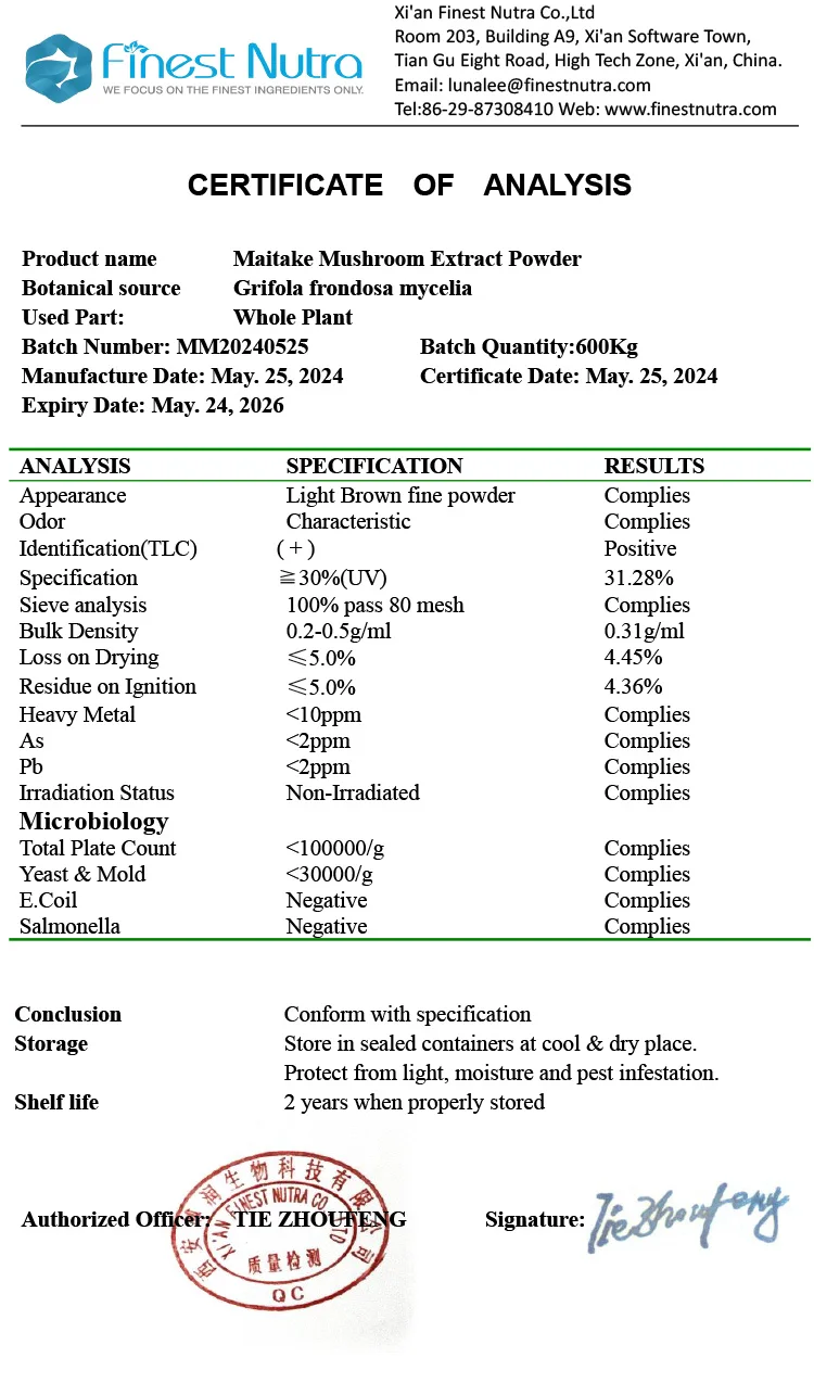 Maitake Mushroom Extract Powder