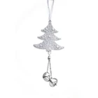 Beauty Decoration Hot Selling White Beauty Christmas Tree Vintage Plastic Bell Decoration