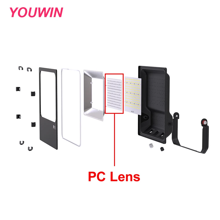 YOUWIN Outdoor surge protection 3000-6500K high lumen SMD 100w led stadium tunnel light flood